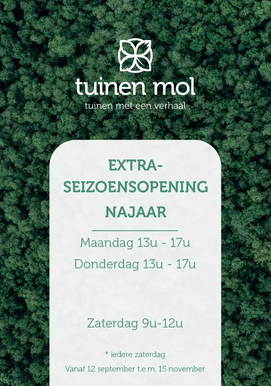 Seizoensopening Tuinen Mol